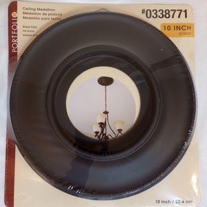 Portfolio 10" Remar Ceiling Medallion #0338771 Bronze Finish New Sealed